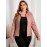 [Brown Biker Jacket] Brown Faux Leather Plus Size Women's Casual Biker Jacket | Short Motorcycle Jacket with Zipper Closure, Turn-Collar & Long Sleeves for Spring/Fall, Versatile Outerwear, Sleek Design, Durable Fabric