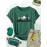 Women'S Casual Forest Print T-Shirt - Breathable Short Sleeve Crew Neck, Dopamine Design, Versatile Outdoor & Top for Spring/Summer/Fall, Forest Shirt